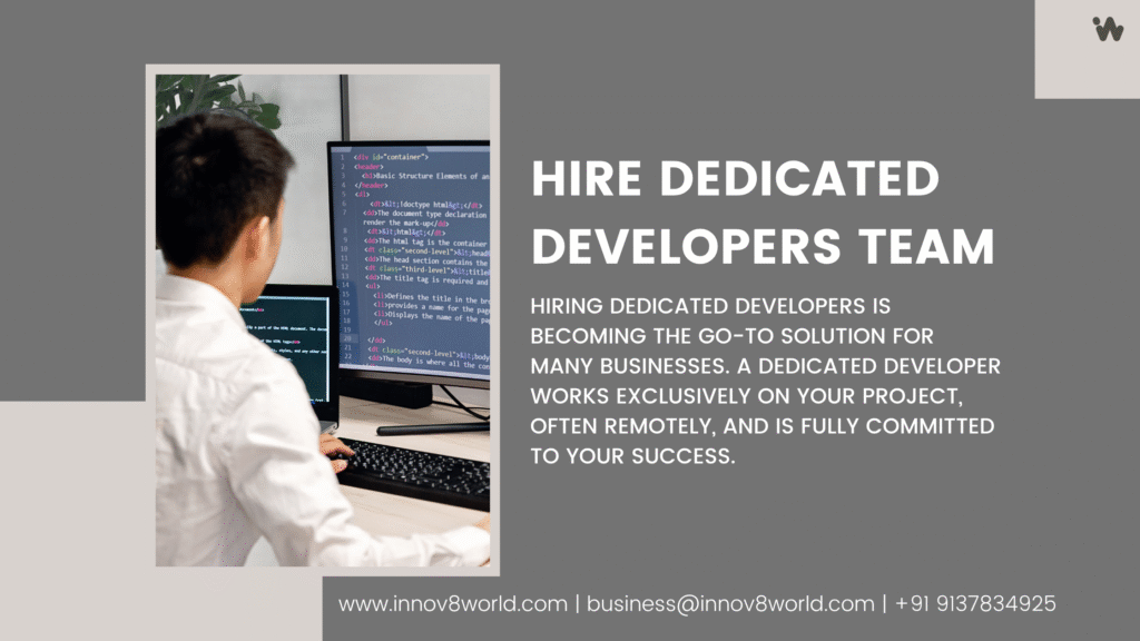 Hiring a dedicated development team might be the smartest move you make this year. Whether you're a startup, SME, or global enterprise, working with remote developers can give you the speed, flexibility, and expertise you need.