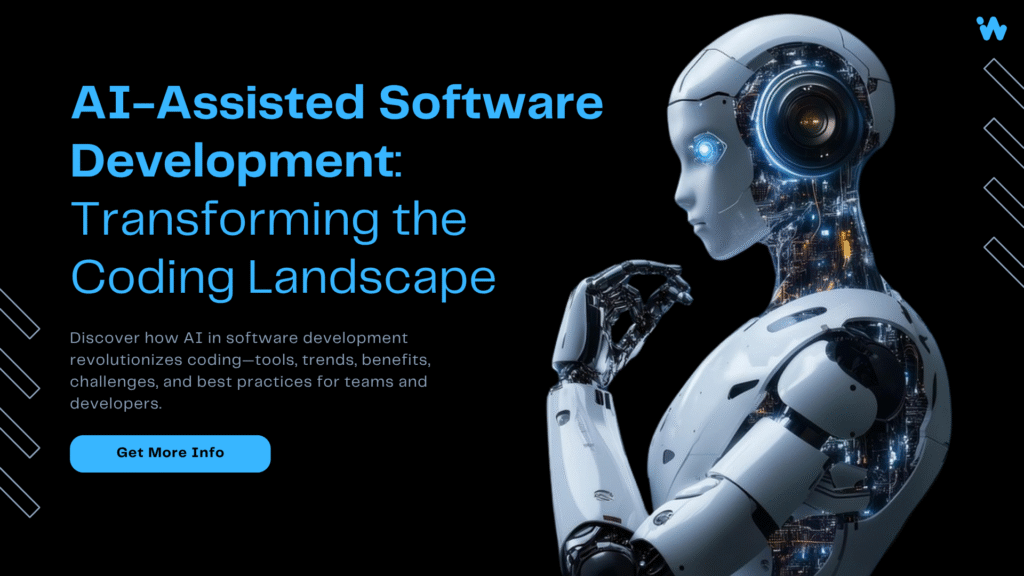 AI in Software Development: Transforming the Development Process 2025 5 “Developers using AI-assisted software development tools in a modern tech workspace