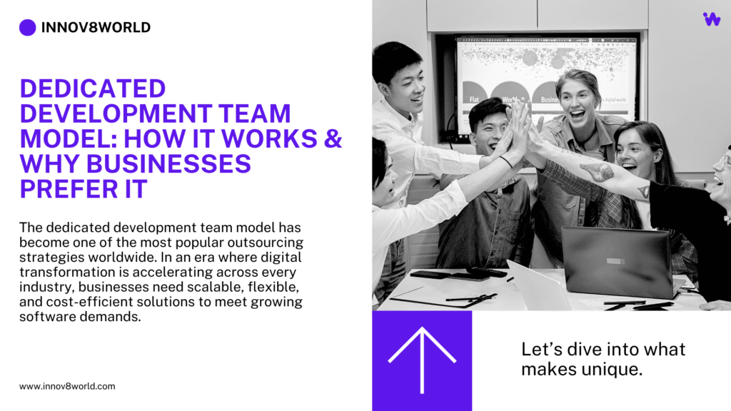 Dedicated Development Team Model 6 The dedicated development team model has become one of the most popular outsourcing strategies worldwide. In an era where digital transformation is accelerating across every industry, businesses need scalable, flexible, and cost-efficient solutions to meet growing software demands.